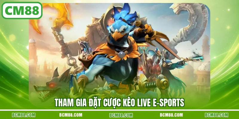 Tham gia đặt cược kèo live E-sports